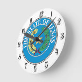 Horloge Ronde État du Texas (Angle)