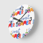 Horloge Ronde été doux (Angle)