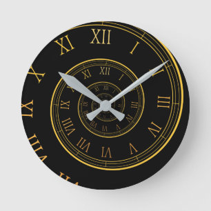 Horloge Ronde Eternal Clocks, Spiral roman Large Clock