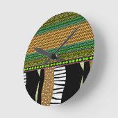 Horloge Ronde Ethnique (Angle)