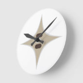 Horloge Ronde Étoile (Angle)