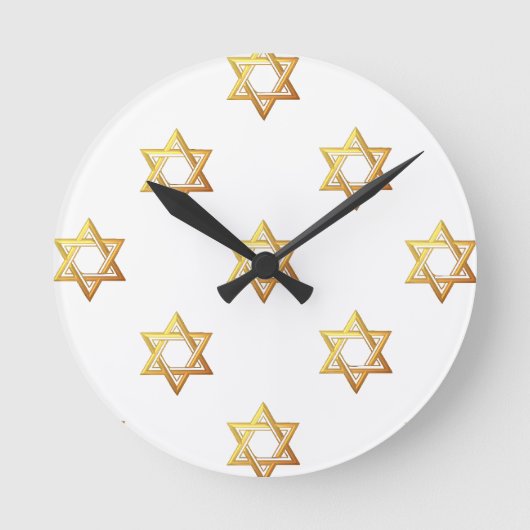 Horloge Ronde Étoile de David (Recto)