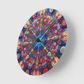 HORLOGE RONDE ÉTOILE DE NOËL (Angle)