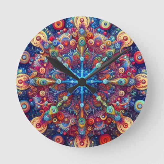 HORLOGE RONDE ÉTOILE DE NOËL (Recto)