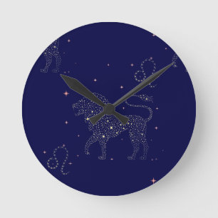 Horloge Ronde étoile leo