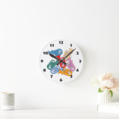 Horloge Ronde Euphonium Coloré (Maison)