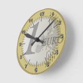Horloge Ronde Euro coin (Angle)