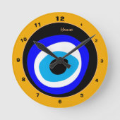 Horloge Ronde Evil Eye Talisman & arabe Amulet /turc, grec (Recto)
