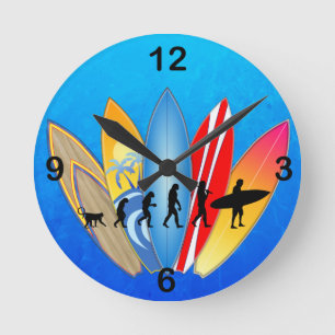 Horloge Ronde Évolution du surf