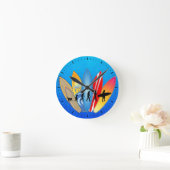 Horloge Ronde Évolution du surf (Maison)