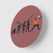 Horloge Ronde evolution of man go goeeeeeeegee (Angle)