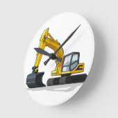 Horloge Ronde Excavateur (Angle)