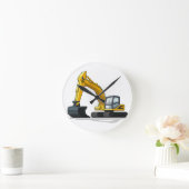 Horloge Ronde Excavateur (Maison)