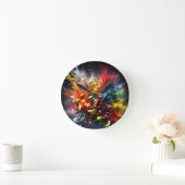 Horloge Ronde Explosion de fruits (Maison)