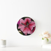 Horloge Ronde Explosion Florale (Maison)