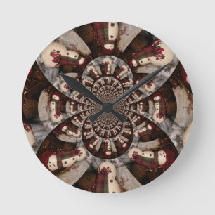 Horloge Ronde Extraordinaire Snowman