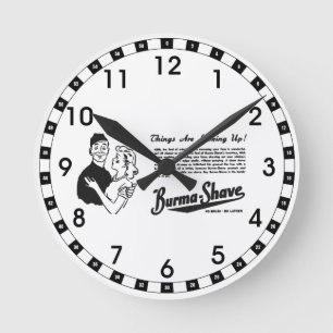 Horloge Ronde Eye birmane Shave Adoring