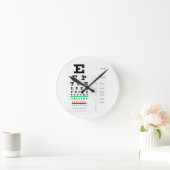 Horloge Ronde Eye Chart (Maison)