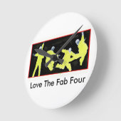 Horloge Ronde Fab Four Love (Angle)
