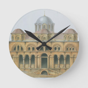 Horloge Ronde Façade de Mefa Dzamissi, l'église de St Theodor