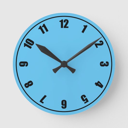 Horloge Ronde Face bleue (Recto)