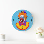 Horloge ronde face clown (Maison)