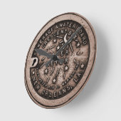 Horloge Ronde Face de la Cover Clock (Angle)