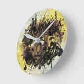 Horloge Ronde face de lion (Angle)