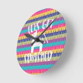 Horloge Ronde Faisons fondre Funny Pinata (Angle)