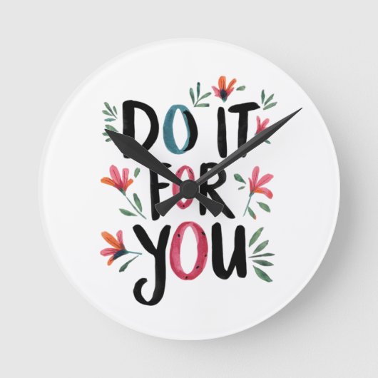 Horloge Ronde Faites-le pour vous (Recto)