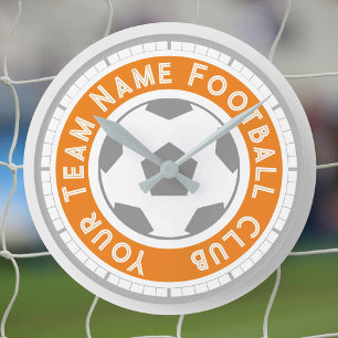 Horloge Ronde Fan de football ou soutien de football