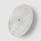 Horloge Ronde fausse parties scintillant (Angle)