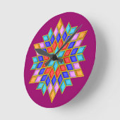 Horloge Ronde Faux Gemstone (Angle)