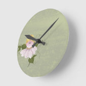Horloge Ronde Fée mignonne ou Pixie (Angle)