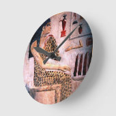 HORLOGE RONDE FEMME ÉLÉGANTE, MODE ET BEAUTÉ DE L'ÉGYPTE ANTIQUE (Angle)