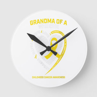 Horloge Ronde Femme Grand-mère Petit-fils Petite-fille Cadeau po