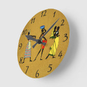 Horloge Ronde Femmes d'Afrique (Angle)