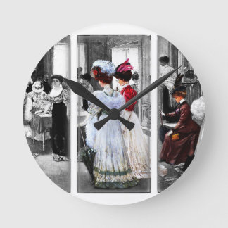 Horloge Ronde femmes victoriennes vintages