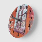 Horloge Ronde Fenêtre du Studio de Vincent van Gogh à l'Asile (Angle)