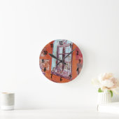 Horloge Ronde Fenêtre du Studio de Vincent van Gogh à l'Asile (Maison)