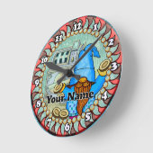 Horloge Ronde Fentes Bell gnome (Angle)