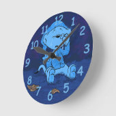 Horloge Ronde Ferald Feeling bleu (Angle)