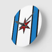 Horloge Ronde Fermeture de la paroi du bouclier casquette (Angle)