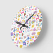 HORLOGE RONDE FERMETURE DU MUR DES AFFIRMATIONS (Angle)