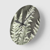 Horloge Ronde Fern Artistic Abstrait (Angle)