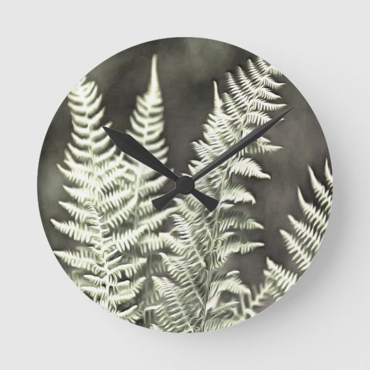 Horloge Ronde Fern Artistic Abstrait (Recto)
