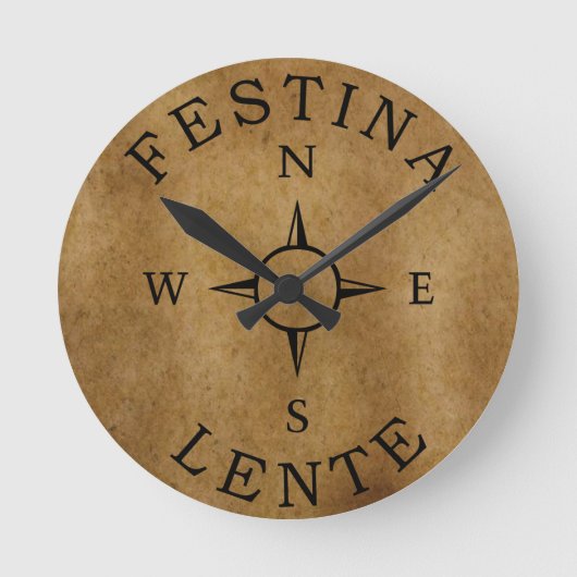 Horloge Ronde festina lente (Recto)