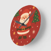 Horloge Ronde Festive Holiday Glow (Angle)