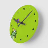 Horloge Ronde Fête de Frog (Angle)