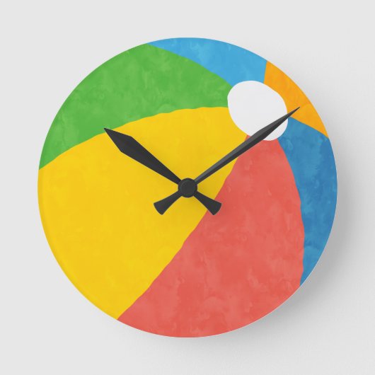 Horloge Ronde Fête de la piscine Faveurs d'anniversaire (Recto)